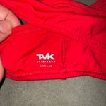 Tavik swimwear bikini top size M red with black mesh Size M Photo 3
