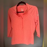 Nike  Women’s Dri-Fit Half Zip Quarter Sleeve Performance Exercise Top Medium Photo 0