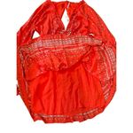 Free People NEW Coryn Coral Orange Print Long Sleeve Dress red combo sz 6 Photo 12