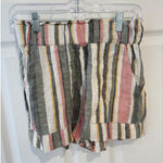 Indigo Rein  Striped‎ Shorts High Waist Casual Summer Beach Shorts Size S Photo 0