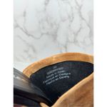 Free People  Mules Size‎ 9US 39EU Cognac Leather Suede Slip On Heels New Photo 10