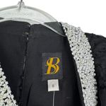 Sachin + Babi NWT ANTHROPOLOGIE  Size 8 Black Sleeveless Beaded Collar Blouse Top Photo 7