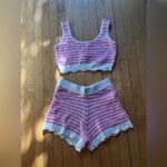 Yllw the Label Knit Loungewear Set Pink Size L Photo 1