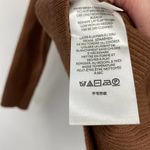 Maeve Anthropologie Cardigan Sweater V Neck Brown w Metallic Womens Size Medium Photo 7