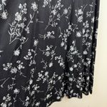 American Vintage Vtg 90s Jody California Floral Midi Dress Sz 9 Black Ruffle Modest Cottagecore Photo 2