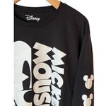 Disney Mickey Mouse T Shirt Unisex XL Black White Long Sleeve Crew Neck Logo NEW Photo 2