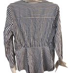 Katherine barclay white and blue striped shirt Size M Photo 6