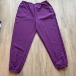 BLAIR BOUTIQUE VTG Tracksuit Sz XL Purple Floral Windbreaker Nylon Jacket Jogger Photo 12