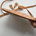 Dooney & Bourke Women's Leather Pink Tan Heart Valentines Crossbody Bag Photo 3