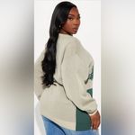 Disney Women's Sweater - Green and Pink Photo 4