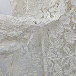 Alexis  Leni Sleeveless‎ Floral-Lace Sheath Dress Size Large Bridal White Photo 10