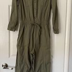 American Eagle Women's One Piece Outfit Workwear Jumpsuit Army Green Size Medium Photo 5