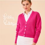 Lilly Pulitzer Women's Bright Pink Button-Up Cardigan Size Small Photo 1