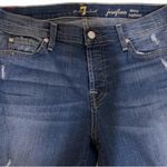 7 For All Mankind Josephina Skinny Boyfriend Distressed Jeans Size 27 Photo 1