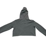 Hollister Gray Checkered Long Sleeve Cropped Hooded Sweater Photo 1