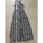 Altar'd State Dress Womens Medium Black White Stripe Maxi Event Party Beach Photo 6