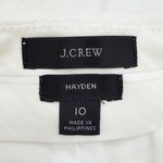 J.Crew Hayden Kickout Crop Pant in White Linen Blend Size 10 Photo 9