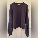 Good American  Boyfriend Pullover Sweatshirt Brown 1/Small Photo 1