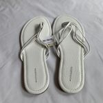 14th & Union  Dessie White Strappy Flip Flops Sandals Photo 3