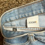 Zoomp Vintage Light Washed Distressed Pink Overlay Denim Jeans Size 36 Blue Photo 5