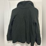 Sandro  Black Pea Coat with Button Detail Photo 3