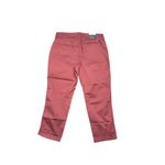 Eddie Bauer  Womens Size 18‎ Cropped Chino Pants Casual Crop Red Pink Photo 3