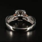 STERLING SILVER W/14K ROSE GOLD OVERLAY ACCENTS .33CTW GENUINE DIAMOND RING (7) Photo 5