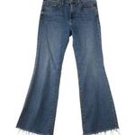 Edwin women's size 29 denim jeans raw hem crop straight leg usa Blue Photo 0