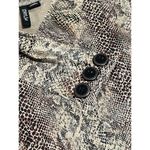 Ethyl Clothing Women Long Sleeve Blouse Size XL Snake Print Designer Career City Photo 10