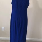 After Dark Evening Gown Blue Rhinestones Formal Prom Sleeveless Size 12 Photo 8
