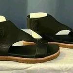 Timberland Women’s Natoma Ankle Strap Black Leather Sandals Photo 2