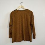 ZARA TRF Burnt Orange Sleeve Stripe Pullover Sweater Size Medium Women’s Photo 2