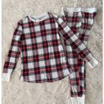 Stars Above  Womens Pajama Set‎ Plaid Red White Lounge Sleepwear Medium M Photo 0