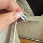 Ganni  |  Cream Hoodie with Heart Match Embroidery Sweatshirt | Small Photo 4