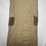 VERO MODA Women's Beige High Rise Cargo Maxi Skirt Size M Photo 0