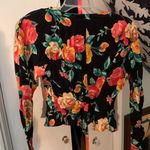 carole little Petites Black Jacket with Floral Print Photo 3