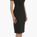 Maggy London NEW!  Tie Neck Puff Sleeve Scuba Crepe Dress Photo 6