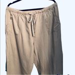 Croft & Barrow cream colored linen type pants Photo 1