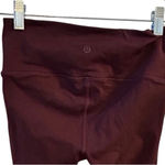 Lululemon High-Rise Reveal 7/8 Tight Leggings Dark Adobe Red Size 6 Yoga Running Photo 5