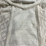 ⭐️Anthropologie Meadow Rue Cream Pointelle Knit Hooded 1/2 Sleeve Sweater Hoodie Photo 3