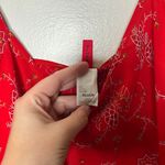 Natori Vintage  Jose Red and white slip dress with a floral pattern Photo 5