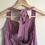 Kendall + Kylie x PACSUN Mauve Pink Purple Neck Tie Halter Mini Dress Photo 6