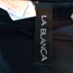 La Blanca  8 Black Strapless One Piece Swim Suit Photo 2