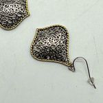 NEW REAL SIMPLE drop dangle open mesh pattern gold and silver fashion earrings Photo 8