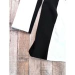 Anne Klein Ann Klein Cream Black Lilly White Colorblock Long Trench Coat Sz XS NWT Photo 6