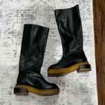 Frame Le Canon Women's Black Leather Knee-High Riding Boots Size 6.5 Photo 6