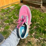 Vans Off The Wall Classic grey blue pink Skate Shoe Men’s 6.5 Womens 8 authentic Photo 6