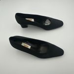 Talbots Black Block Heel Pumps Square Toe Minimalist Career Professional Women 8 Photo 5