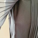 For Cynthia  black pleated overlay blouse size large Photo 4