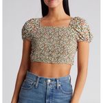 Maaji  Women's Ditsyduo Riley 2‎ Way Wear Beachwear Crop Top Size Medium Photo 3